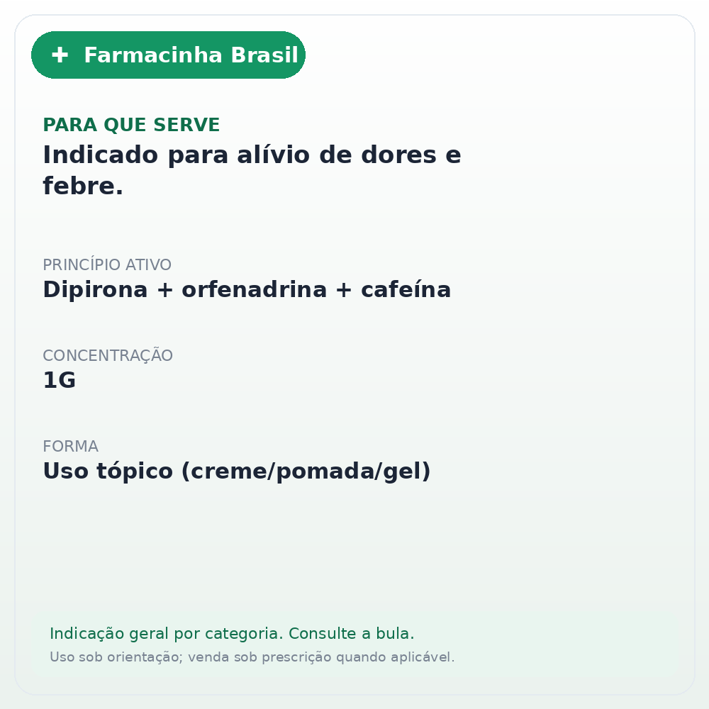 DORFLEX UNO 1G 20 COMPRIMIDOS - ficha