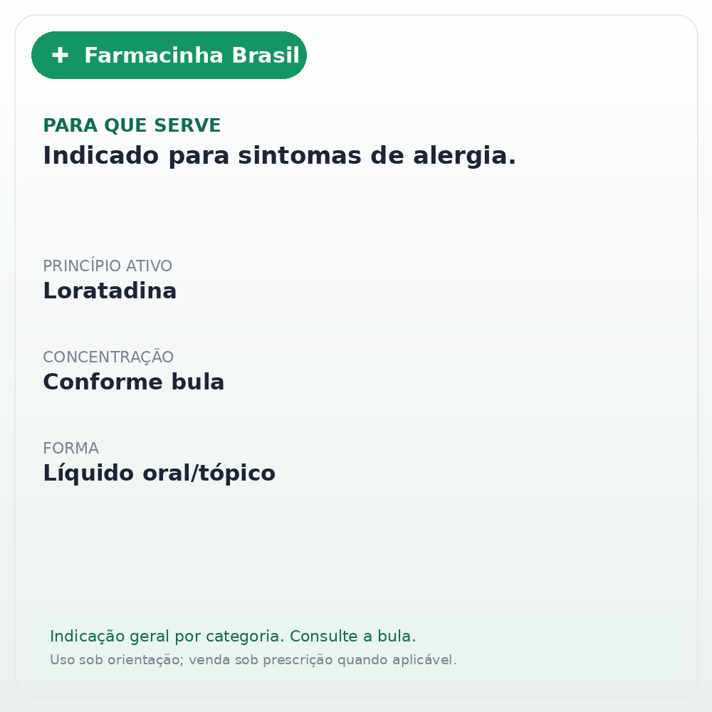 LORATAMED XAROPE 100ML - ficha