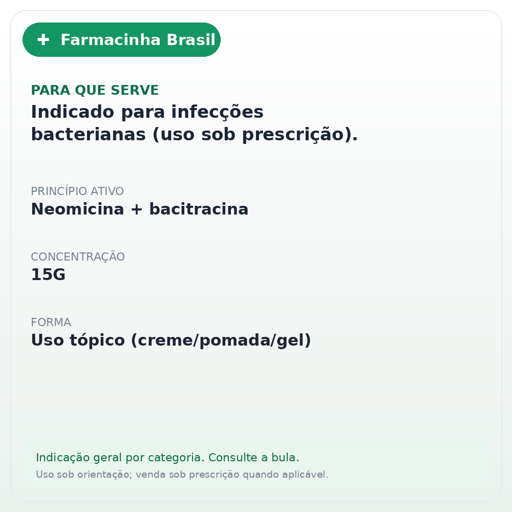 NEBACETIN POMADA 15G - ficha