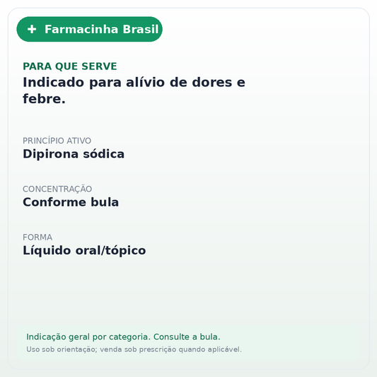 NOVALGINA GTS 10ML - ficha