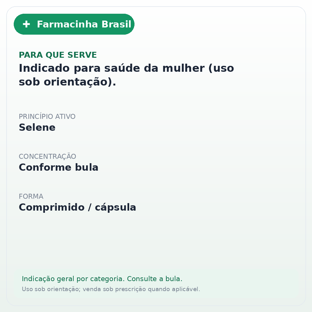 SELENE 63 COMPRIMIDOS - ficha