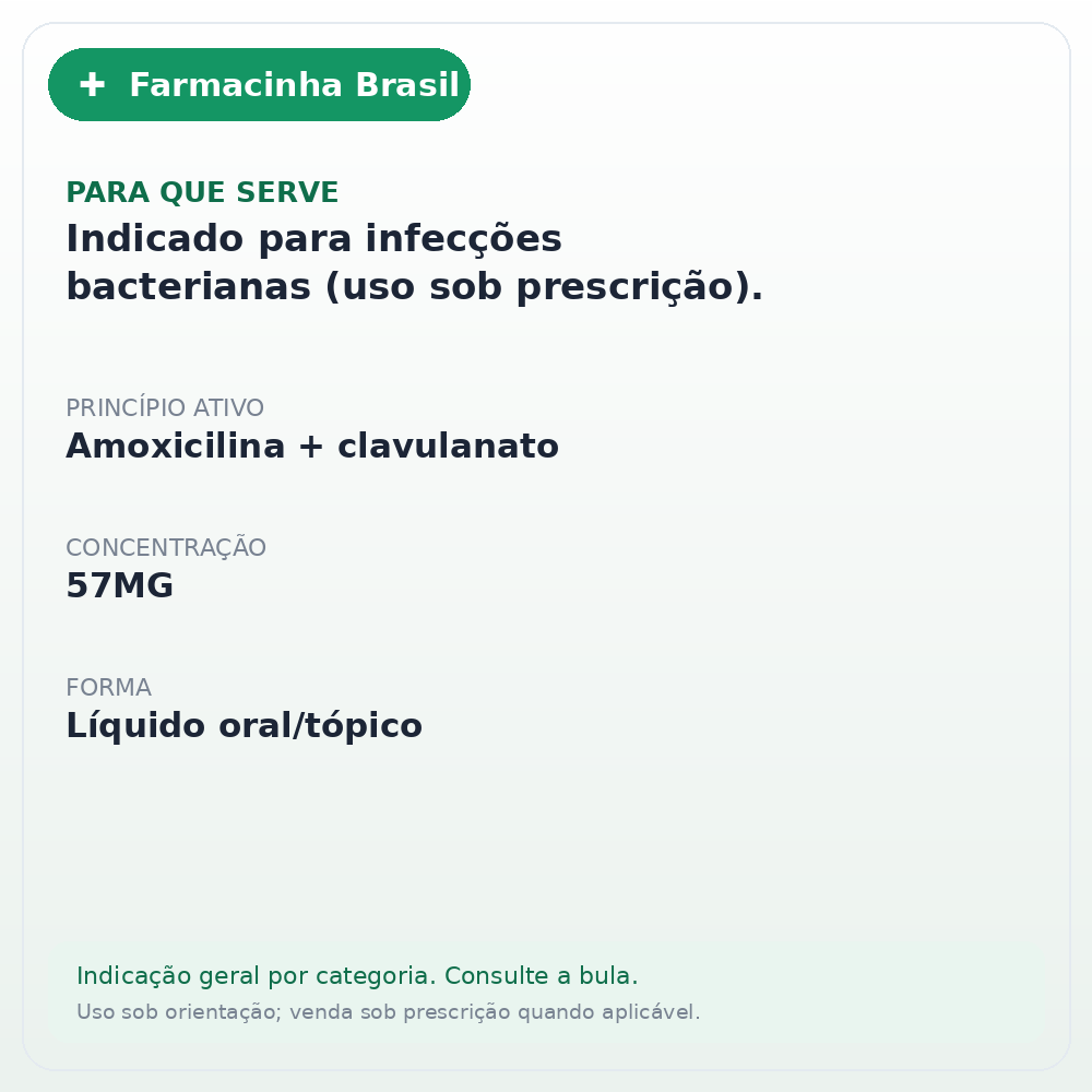 SIGMA CLAV BD 400/57MG 70ML - ficha