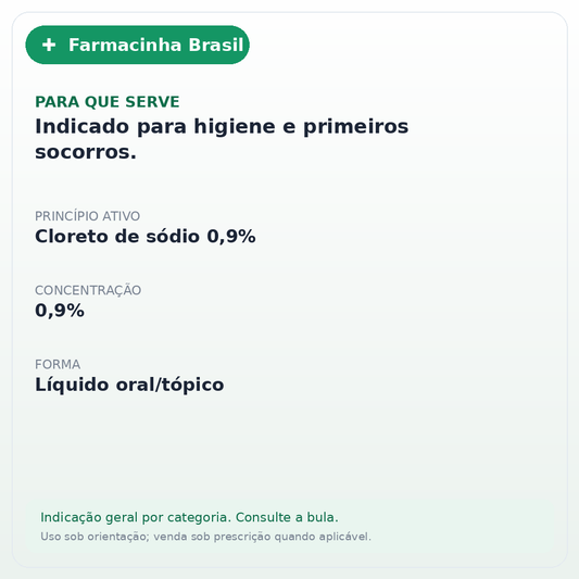 SORO FISIOLOGICO 0,9% 500ML ICARE - ficha