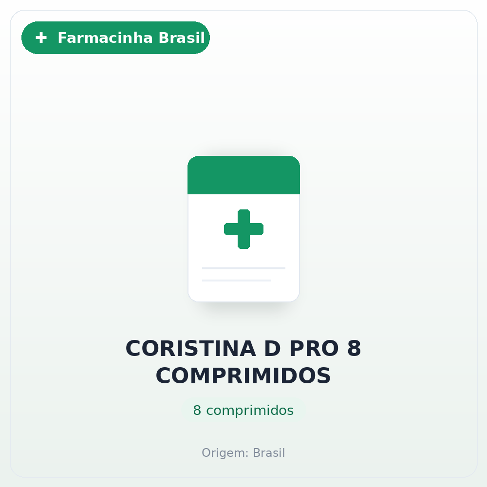 CORISTINA D PRO 8 COMPRIMIDOS