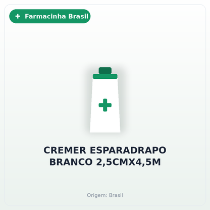 CREMER ESPARADRAPO BRANCO 2,5CMX4,5M