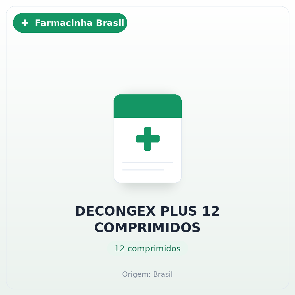 DECONGEX PLUS 12 COMPRIMIDOS