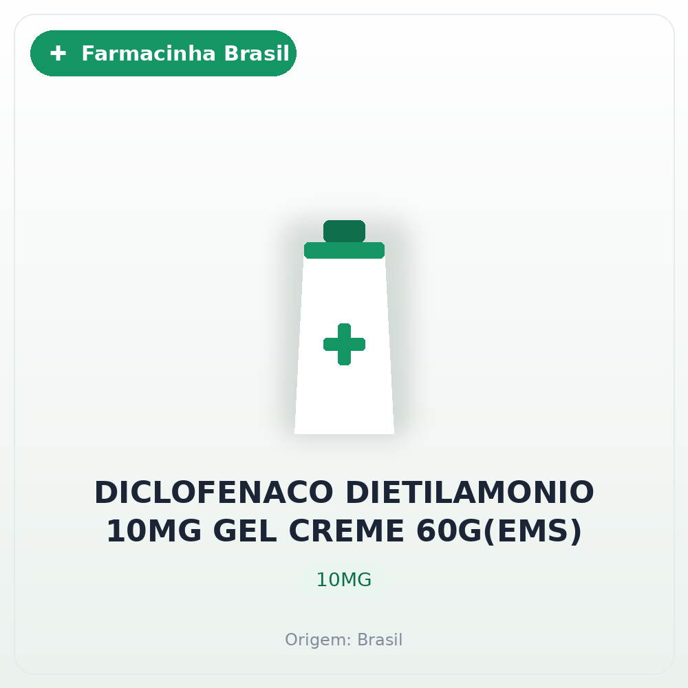 DICLOFENACO DIETILAMONIO 10MG GEL CREME 60G(EMS)