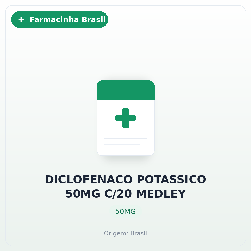 DICLOFENACO POTASSICO 50MG C/20 MEDLEY