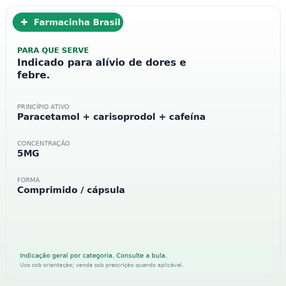 DOLAMIN FLEX 125/5MG 15 COMPRIMIDOS - ficha