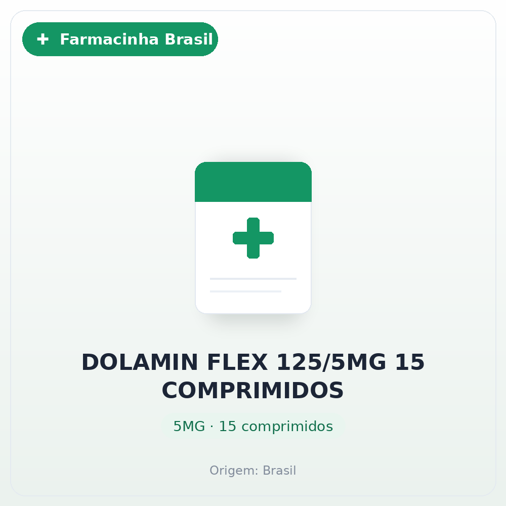 DOLAMIN FLEX 125/5MG 15 COMPRIMIDOS