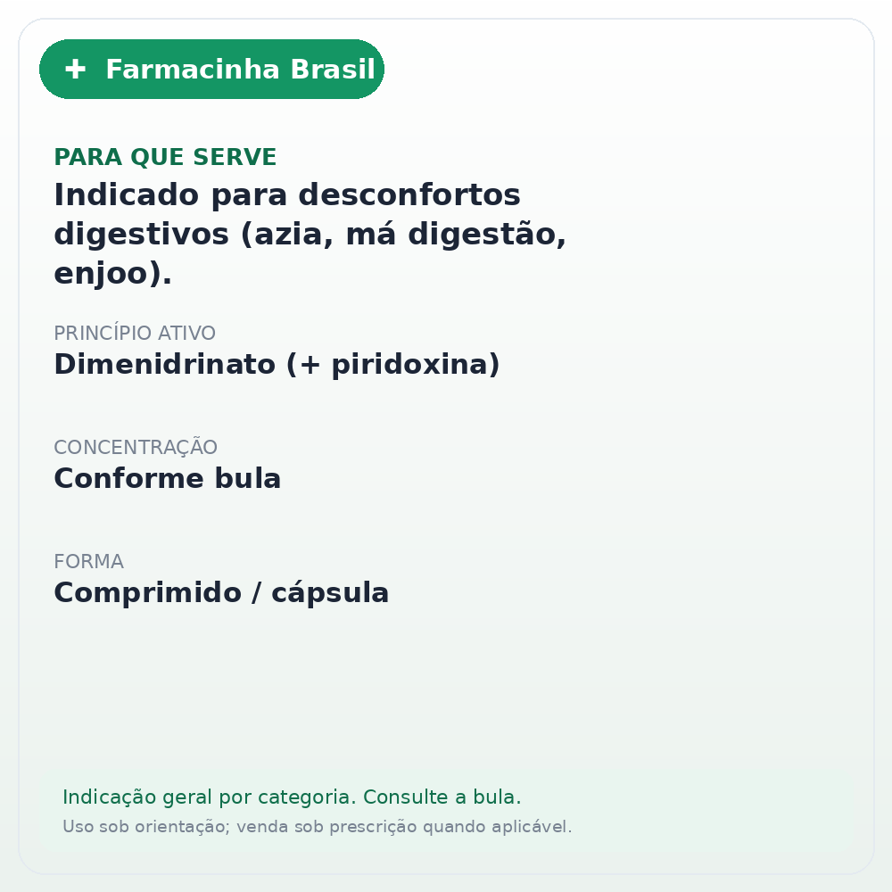 DRAMIN B6 30 COMPRIMIDOS - ficha