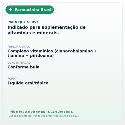 ADEFORTE SOLUCAO 01 AMPOLA 3ML - ficha
