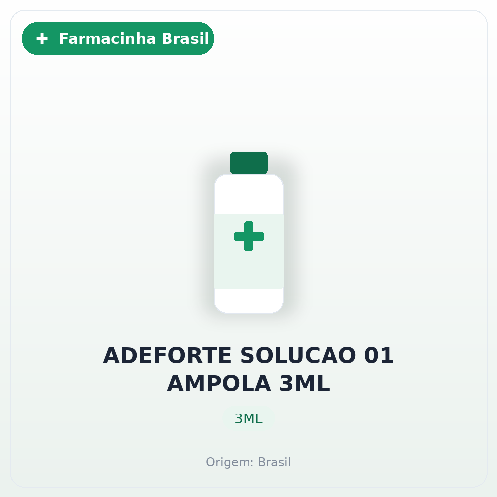 ADEFORTE SOLUCAO 01 AMPOLA 3ML
