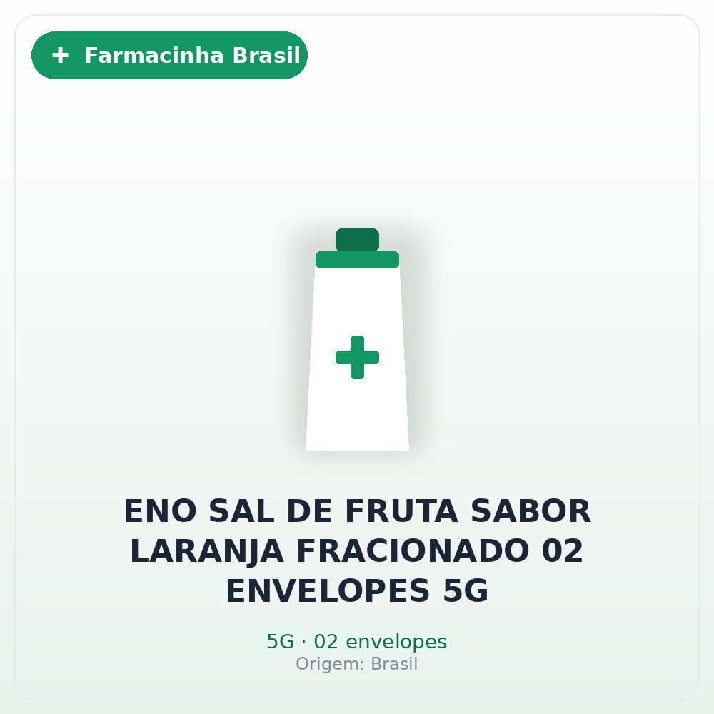 ENO SAL DE FRUTA SABOR LARANJA FRACIONADO 02 ENVELOPES 5G