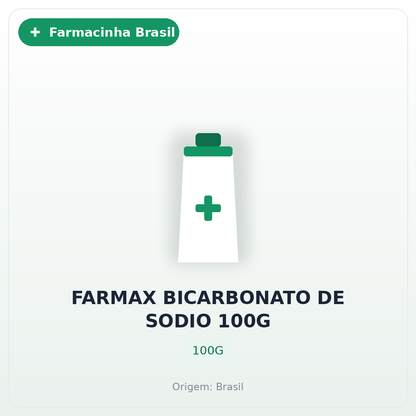 FARMAX BICARBONATO DE SODIO 100G