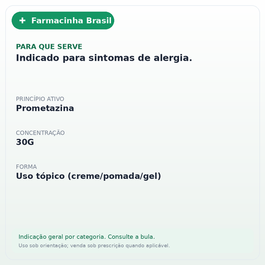 FENERGAN CREME 30G - ficha