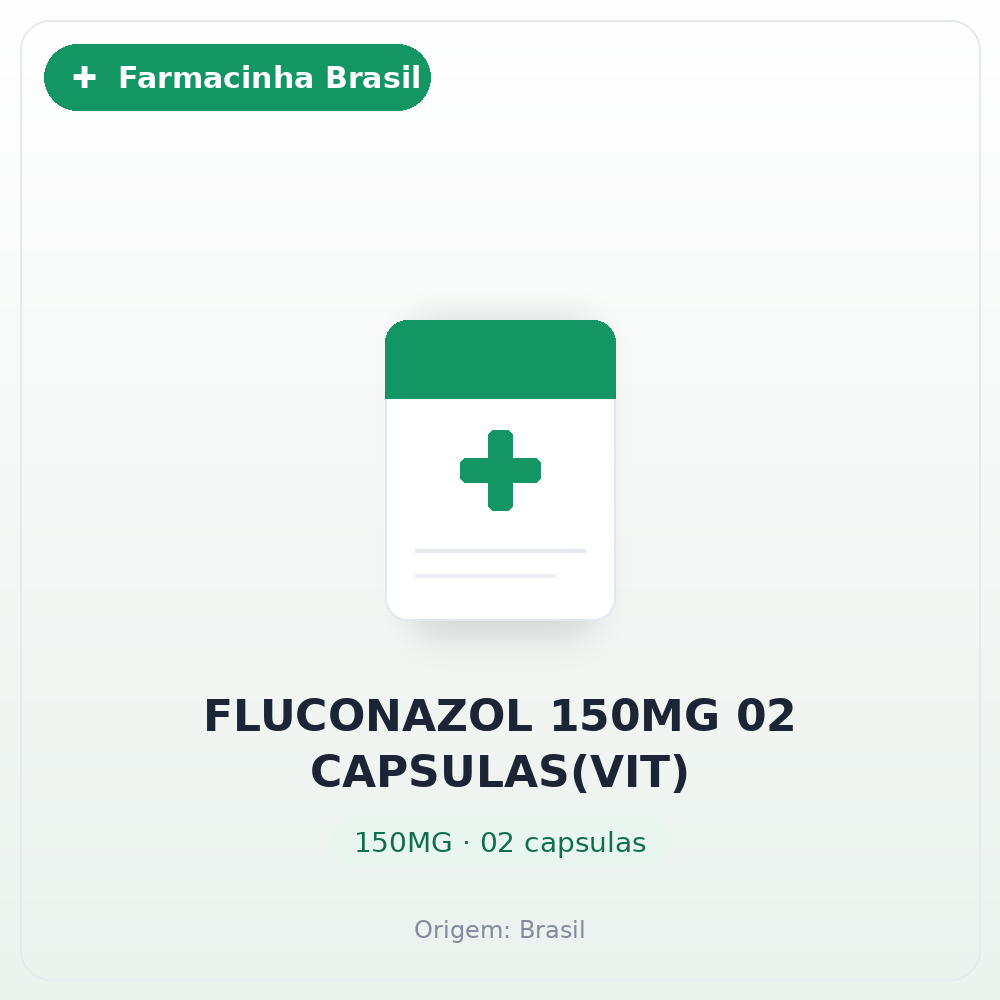 FLUCONAZOL 150MG 02 CAPSULAS(VIT)