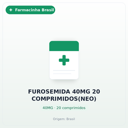 FUROSEMIDA 40MG 20 COMPRIMIDOS(NEO)