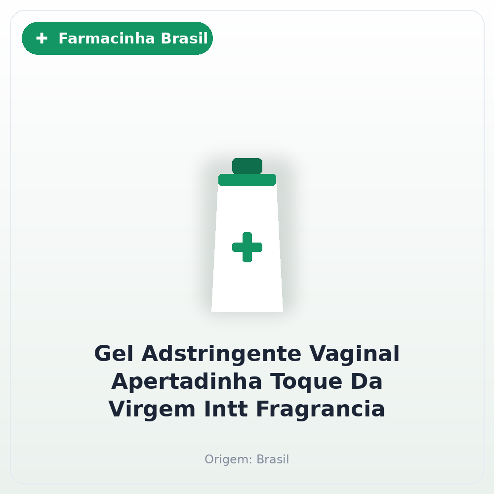 Gel Adstringente Vaginal Apertadinha Toque Da Virgem Intt Fragrancia Chiclete