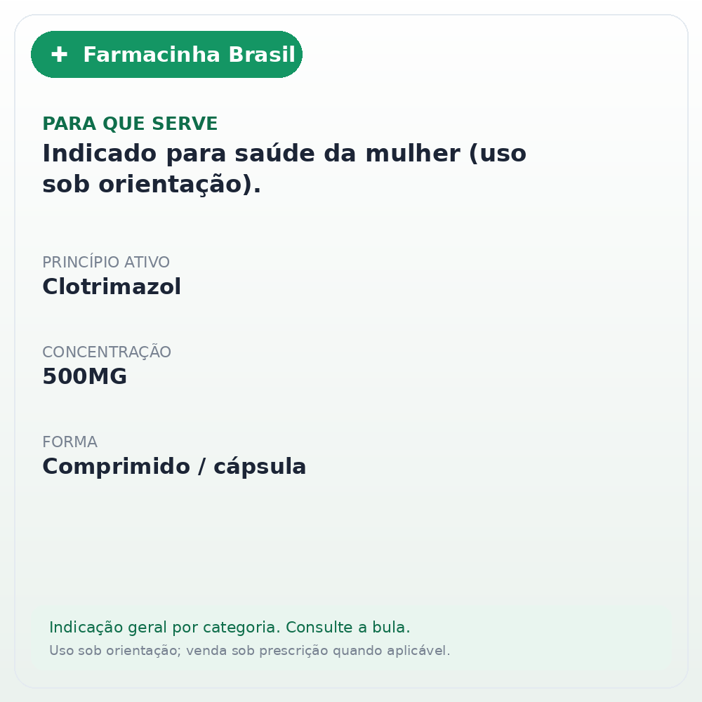 GINO CANESTEN 500MG C/1 + APL - ficha