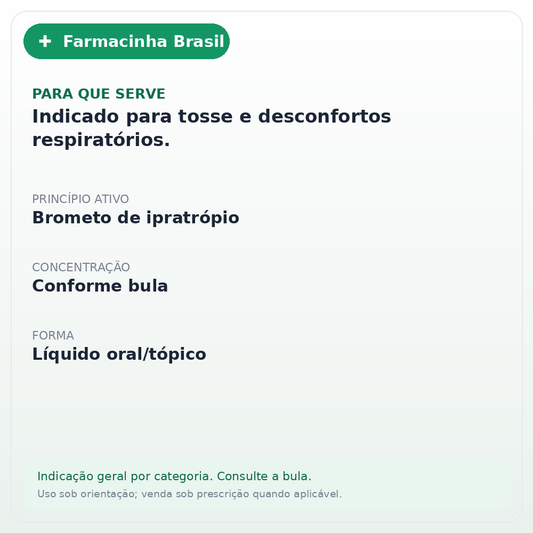 IPRATROPIO 20ML BIOSINTETICA - ficha
