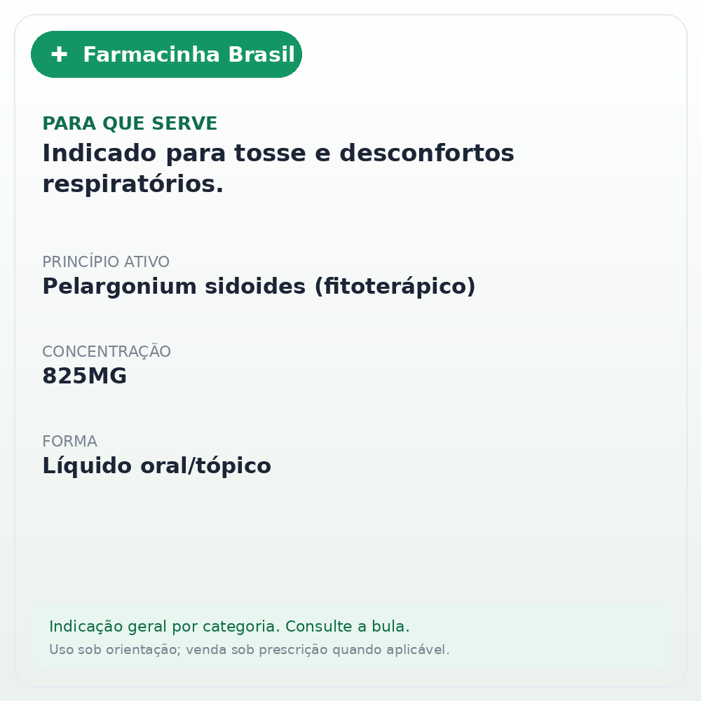 KALOBA 825MG SOLUCAO ORAL 50ML - ficha