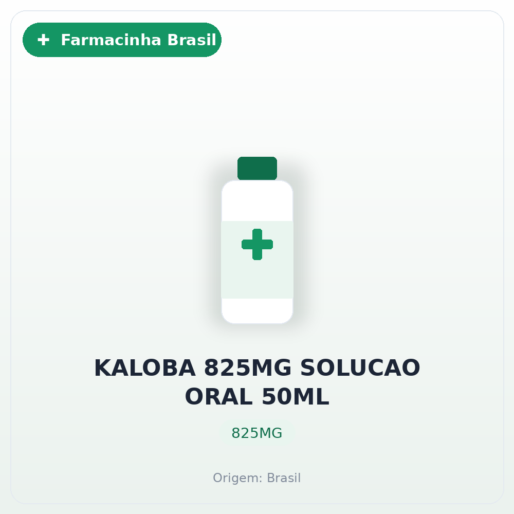 KALOBA 825MG SOLUCAO ORAL 50ML