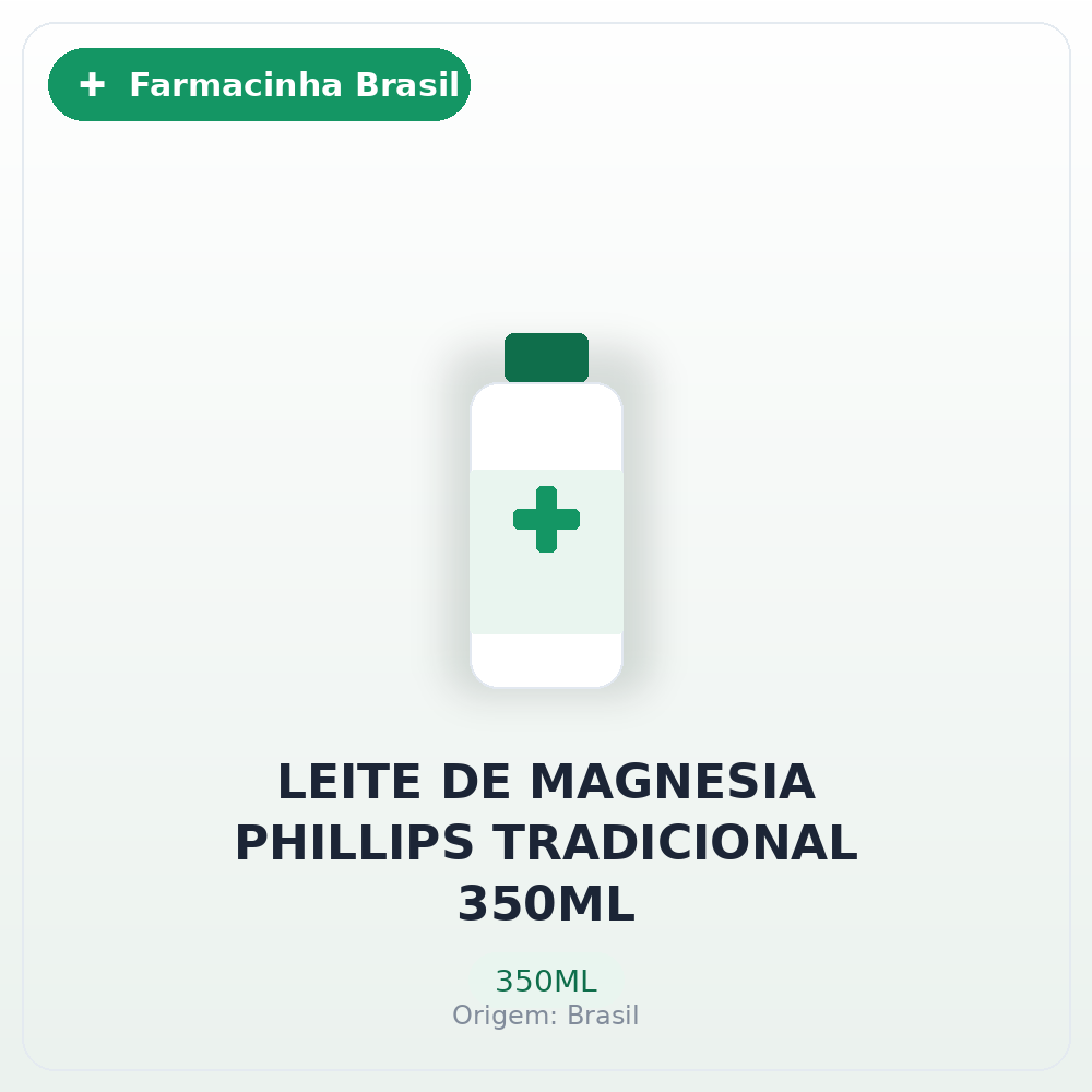 LEITE DE MAGNESIA PHILLIPS TRADICIONAL 350ML