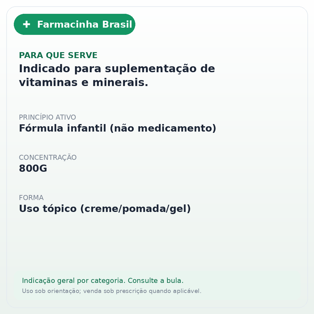 LEITE NAN 2 SUPREME 800G - ficha