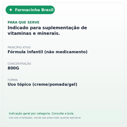 LEITE NAN 2 SUPREME 800G - ficha