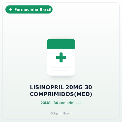 LISINOPRIL 20MG 30 COMPRIMIDOS(MED)