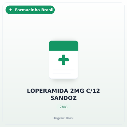 LOPERAMIDA 2MG C/12 SANDOZ