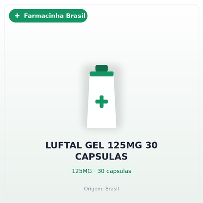 LUFTAL GEL 125MG 30 CAPSULAS