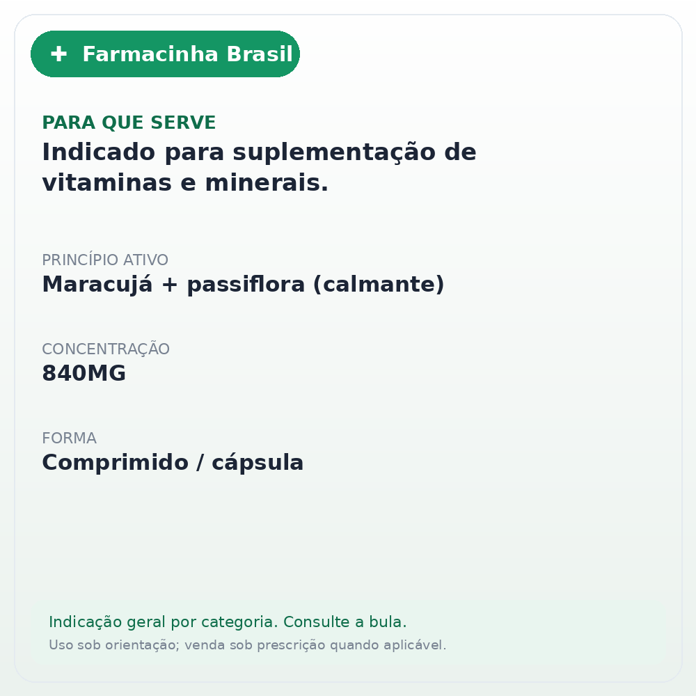 MARACUGINA PI 840MG 20 COMPRIMIDOS - ficha