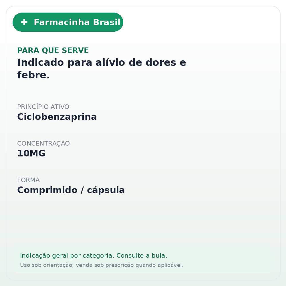MIOSAN 10MG 10 COMPRIMIDOS - ficha
