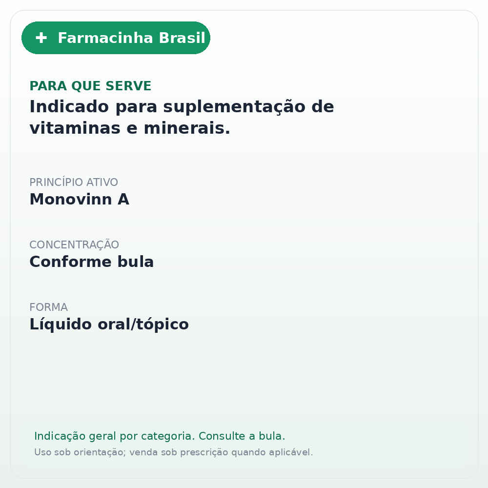 Monovinn A 20 ml - ficha