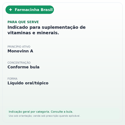 Monovinn A 20 ml - ficha