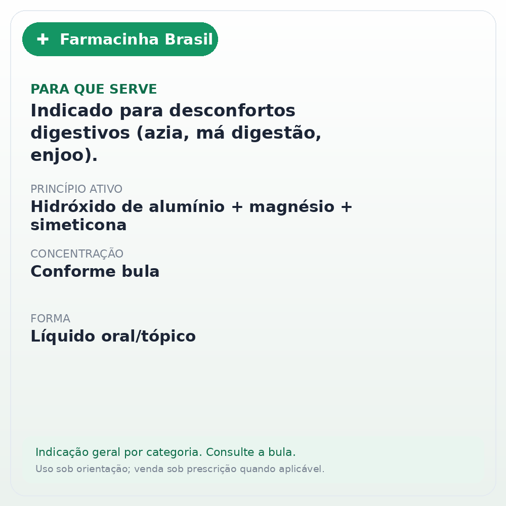 MYLANTA PLUS SABOR MENTA XAROPE 240ML - ficha