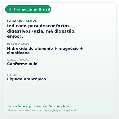 MYLANTA PLUS SABOR MENTA XAROPE 240ML - ficha