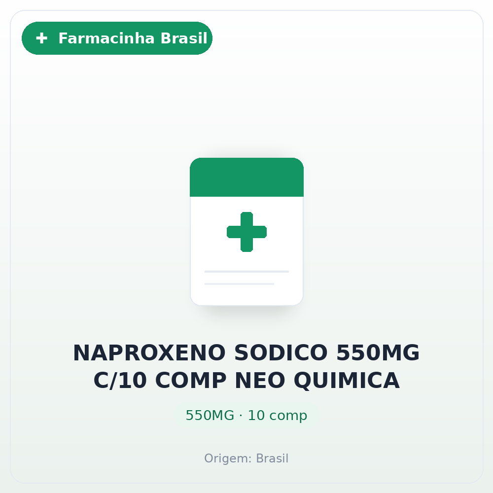 NAPROXENO SODICO 550MG C/10 COMP NEO QUIMICA