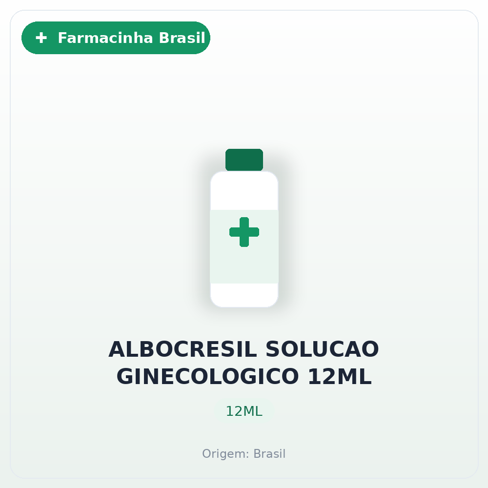 ALBOCRESIL SOLUCAO GINECOLOGICO 12ML