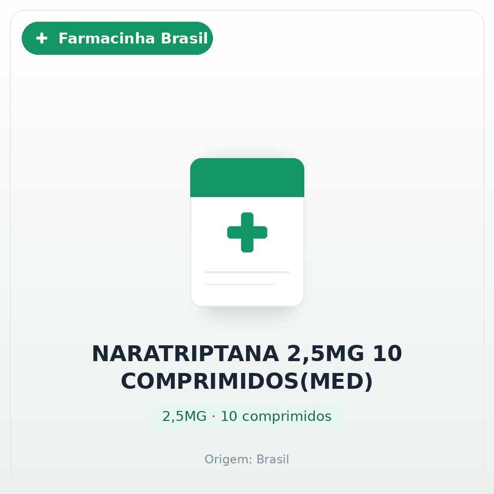 NARATRIPTANA 2,5MG 10 COMPRIMIDOS(MED)