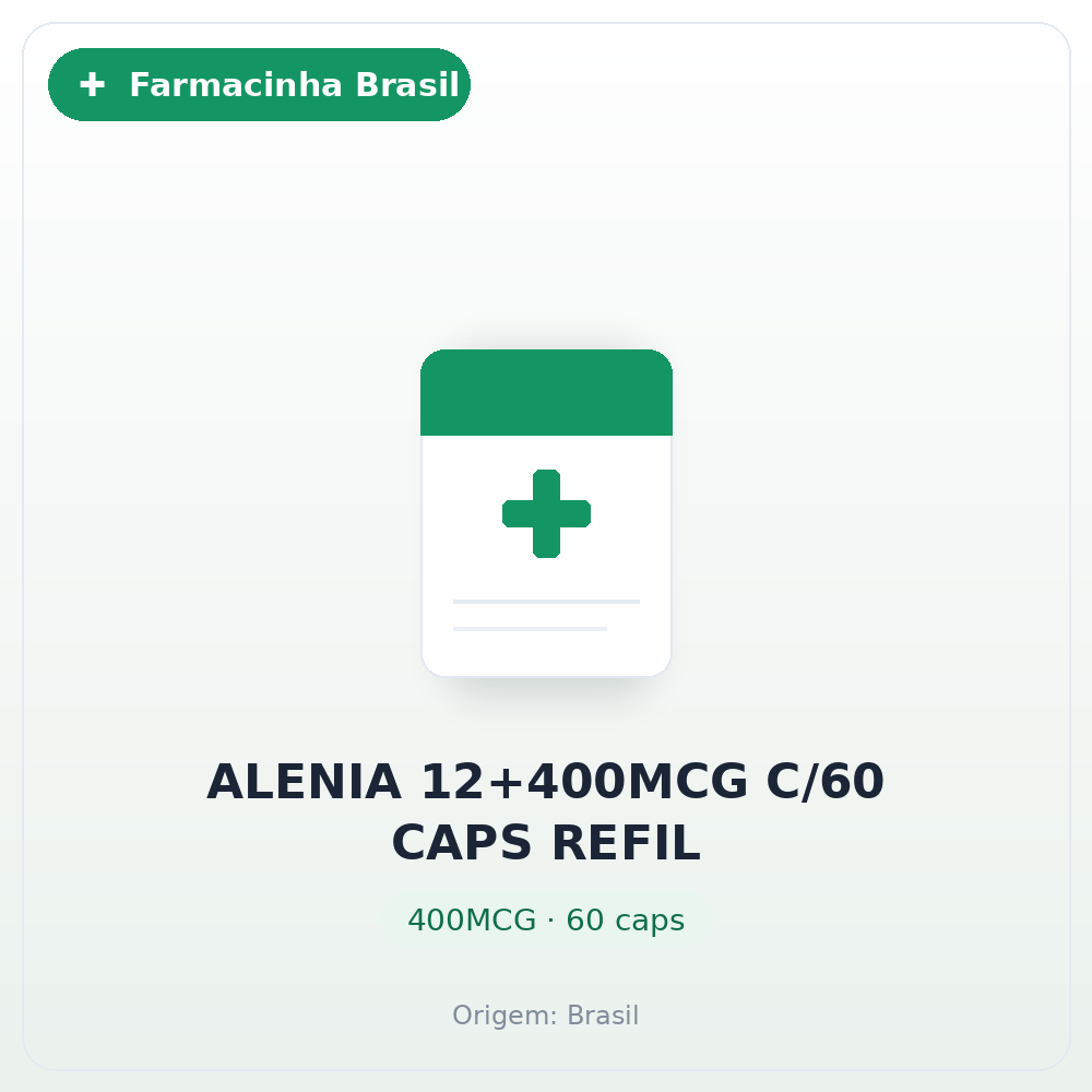 ALENIA 12+400MCG C/60 CAPS REFIL