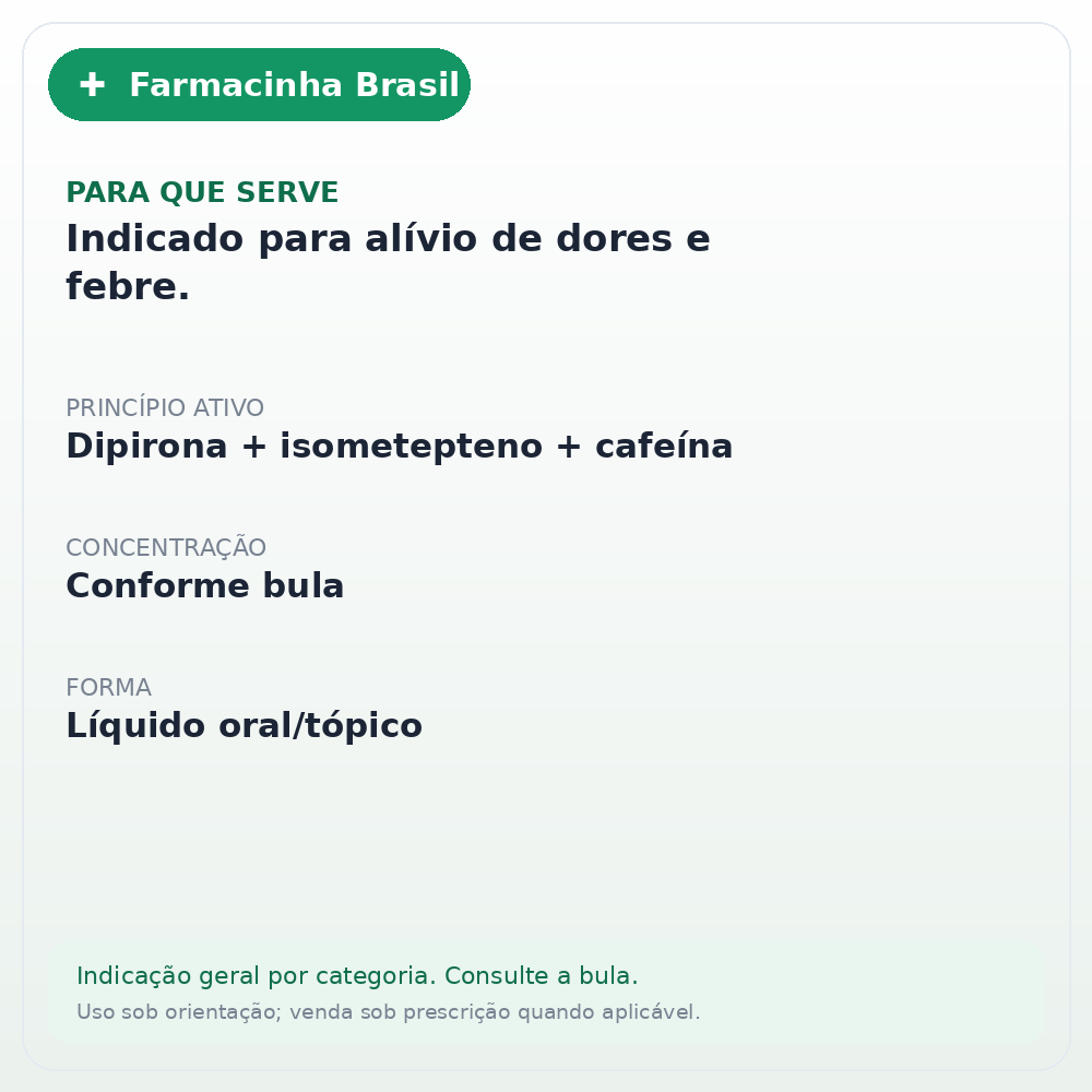 NEOSALDINA GOTAS 15ML - ficha