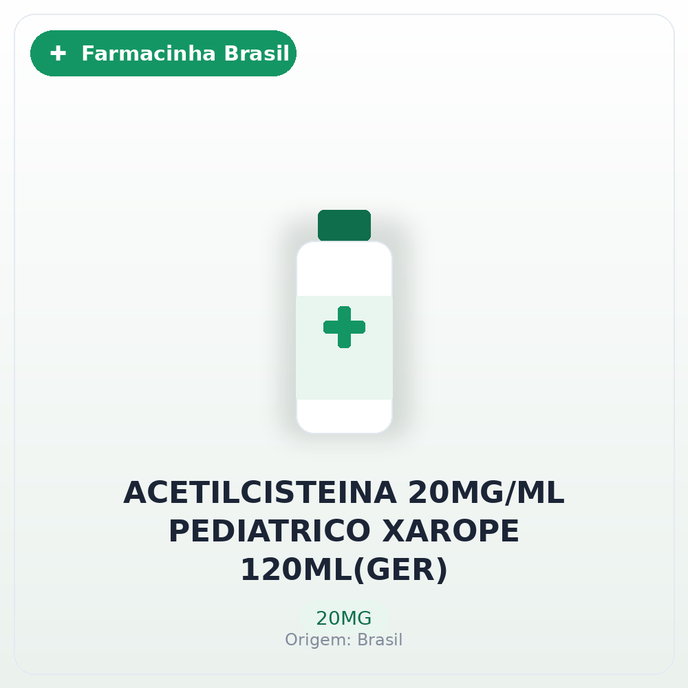 ACETILCISTEINA 20MG/ML PEDIATRICO XAROPE 120ML(GER)