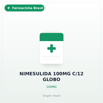 NIMESULIDA 100MG C/12 GLOBO