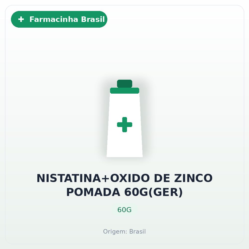 NISTATINA+OXIDO DE ZINCO POMADA 60G(GER)