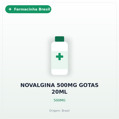 NOVALGINA 500MG GOTAS 20ML