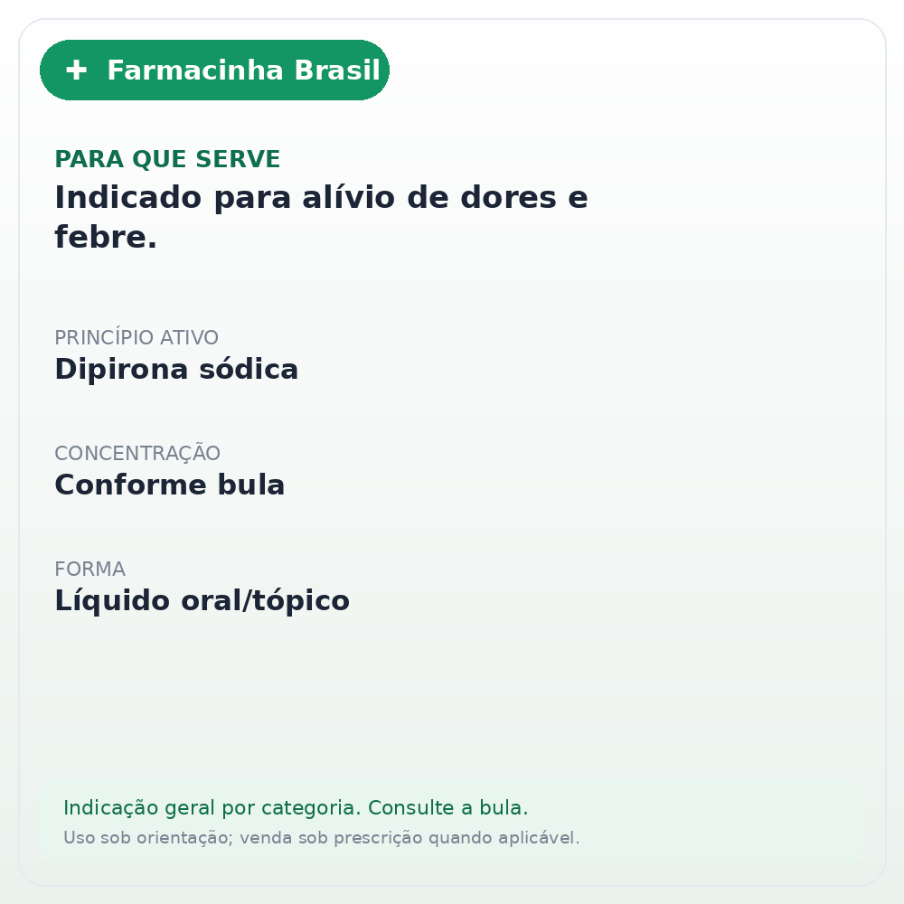 NOVALGINA GTS 10ML - ficha