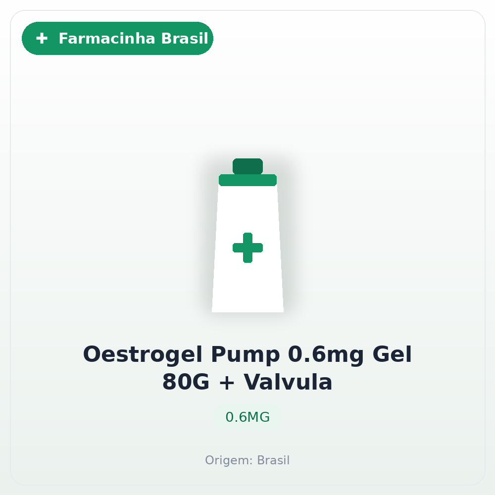 Oestrogel Pump 0.6mg Gel 80G + Valvula